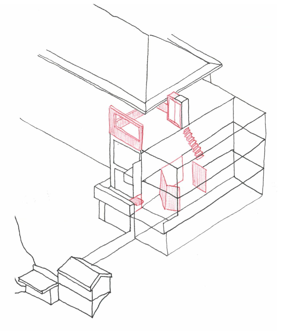 fineline-sketch-architectural-drawing-transparent-axonometry