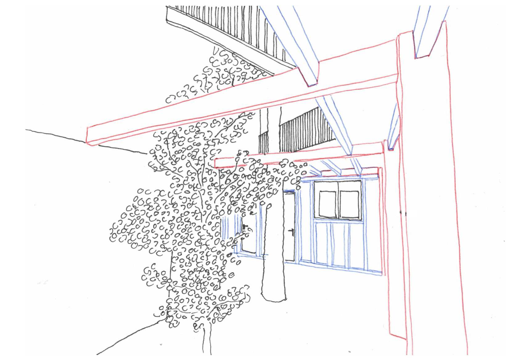 perspective-interior-architectural-illustration-drawing-fineline-interior-courtyard