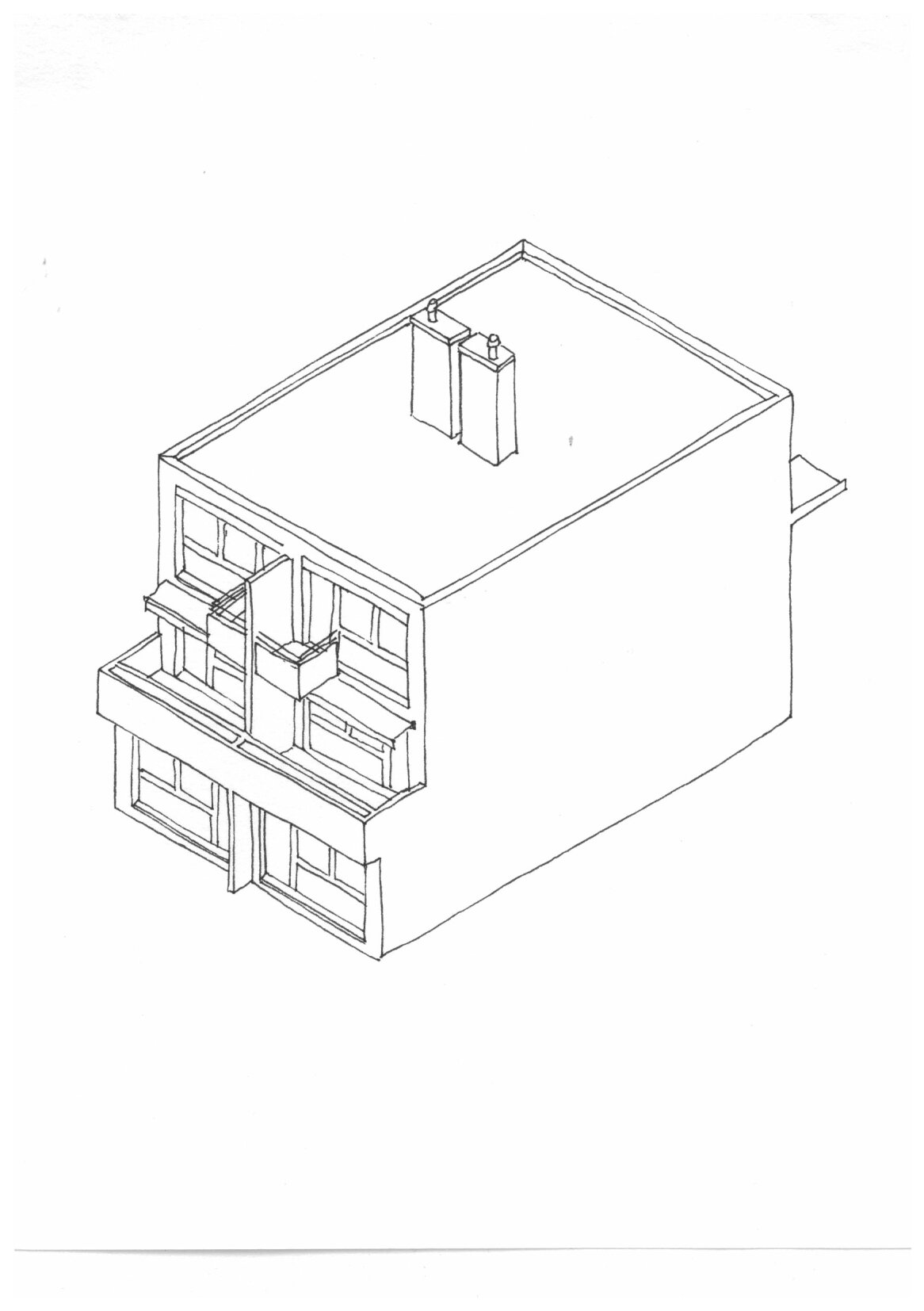 axonometry-architecture-illustration-animation-elements-deconstruction-building
