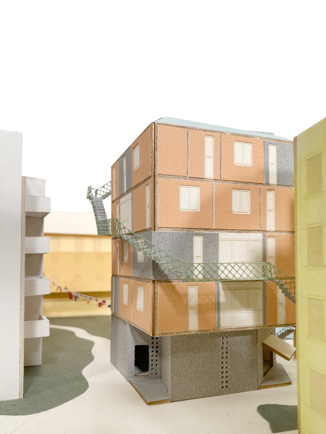 model-cardboard-paper-architecture-project-furniture-paper-detail
