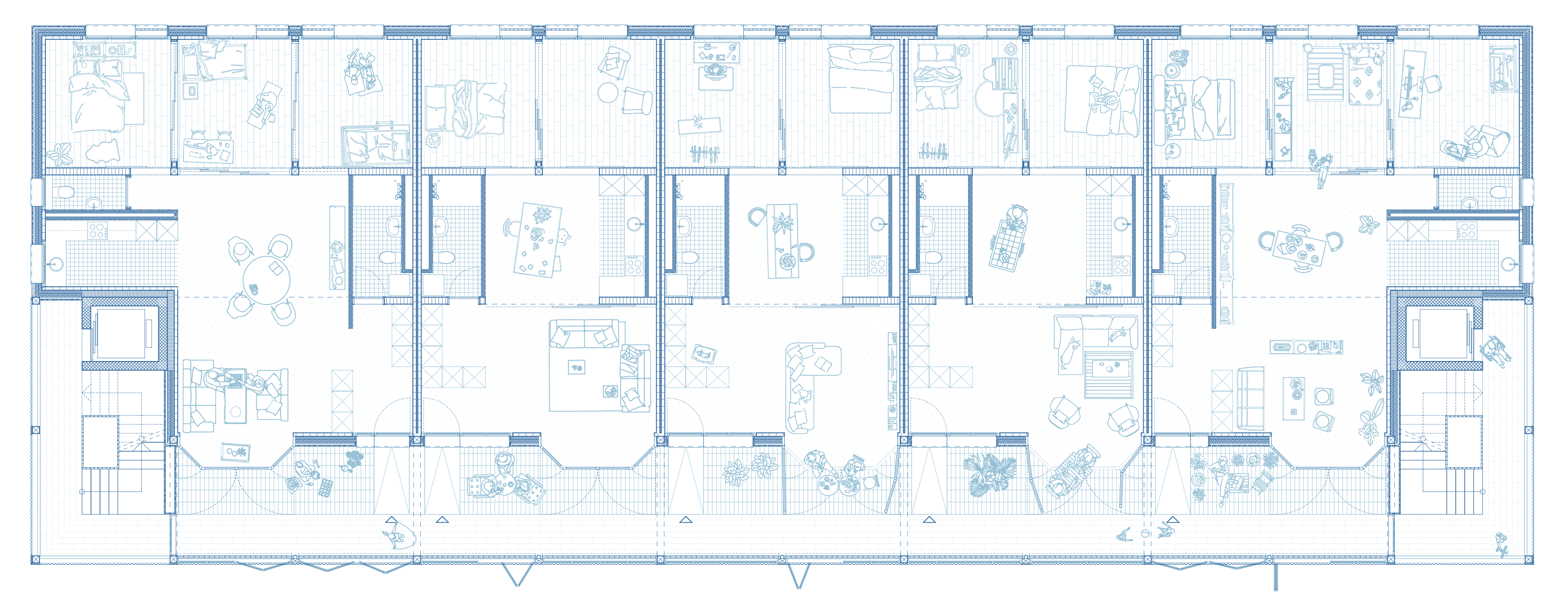 plan-top-view-cad-drawing-lively-appartements-architectural-project-blue-lines