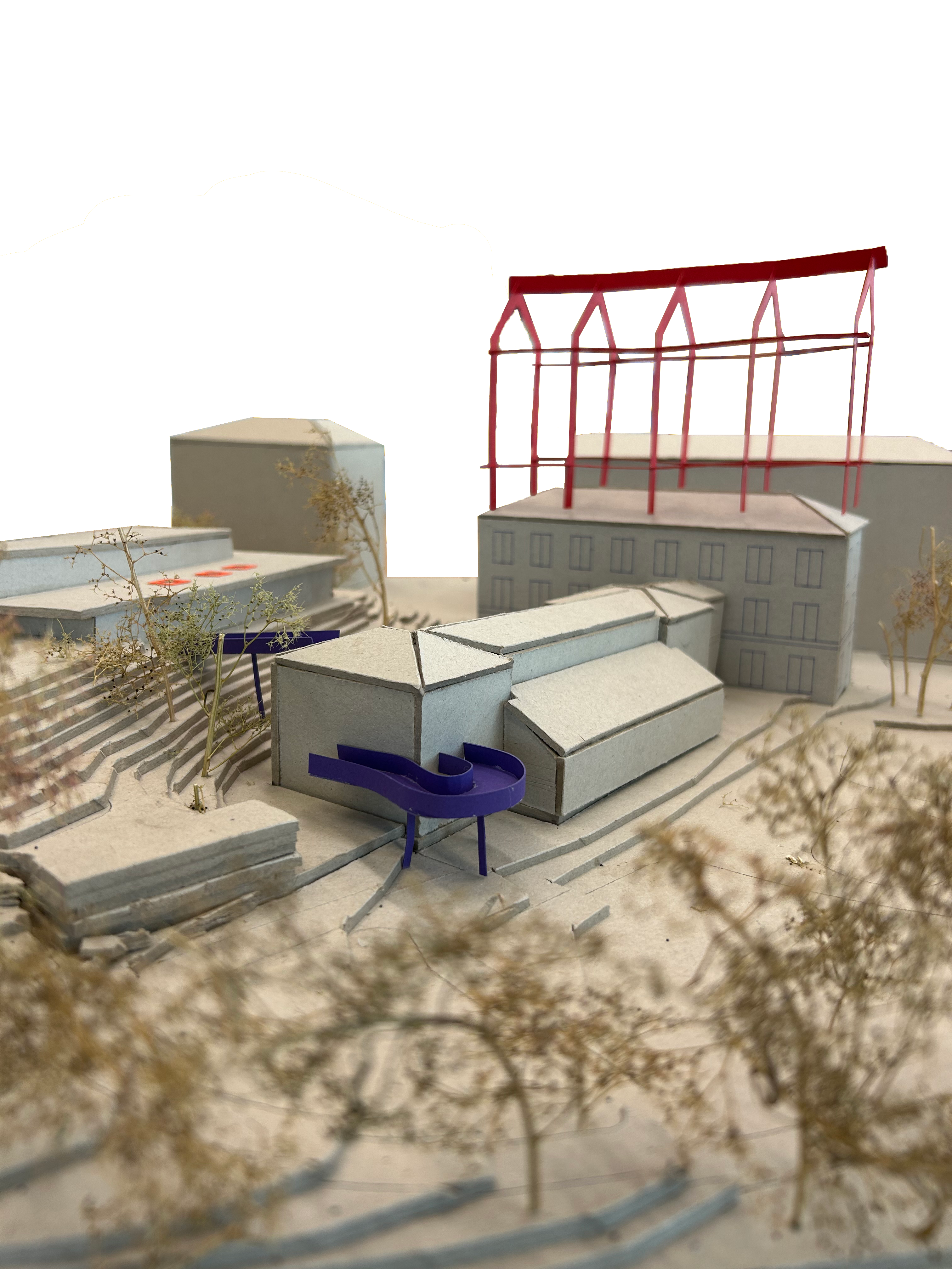 architectural-model-paper-vertical-extension-on-existing-building-renovation-project